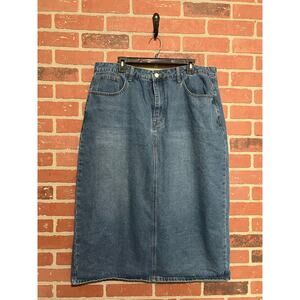 Shein Denim Midi Skirt - 3X